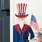 Glitzhome&#xAE; 40&#x22; Patriotic America Uncle Sam Porch D&#xE9;cor